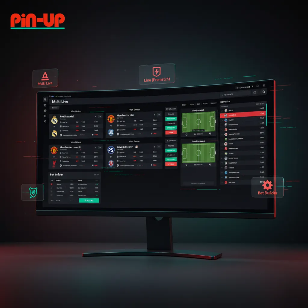 Site section showing Multi Live, Line (Prematch), and Bet Builder betting options with brief descriptions.